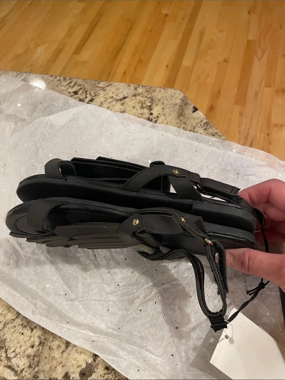 2 Pairs Girls H&M and American Eagle Sandals